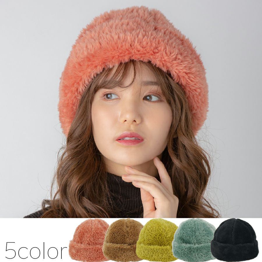 フェイクファー トーク帽 | polcadot (ポルカドット) ONLINE STORE