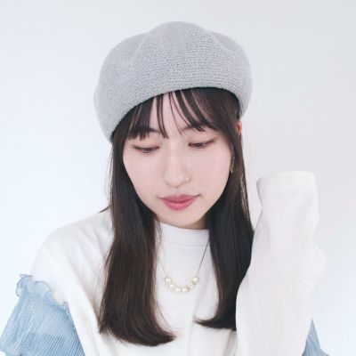 【新品未使用】PUTON/プットオン ベレー帽 TORI 麻 ブラック ベレー | polcadot (ポルカドット) ONLINE STORE 公式通販